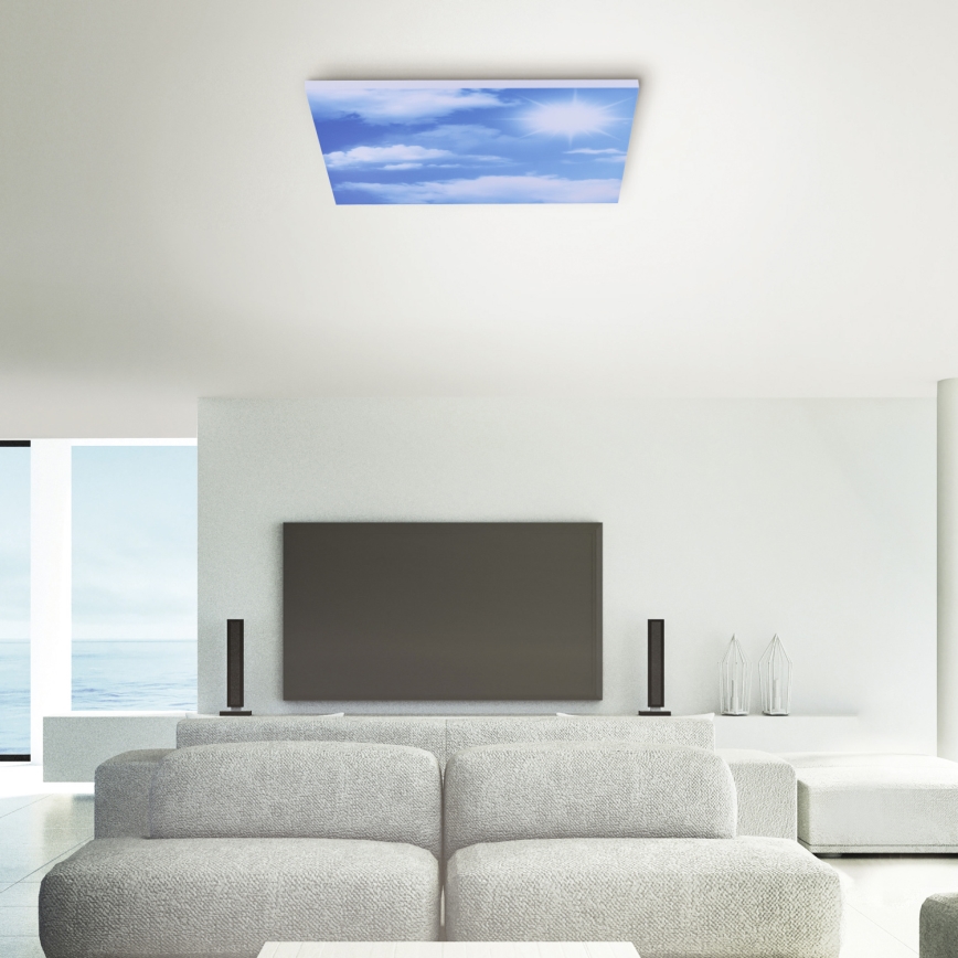 Leuchten Direkt 14600-16 - LED Dimmbare Deckenleuchte CLOUD LED/35W/230V + Fernbedienung
