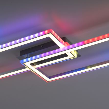 Leuchten Direkt 14635-55 - LED RGB dimmbare Deckenleuchte FELIX LED/34,5W/230V + Fernbedienung