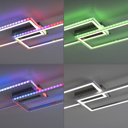 Leuchten Direkt 14635-55 - LED RGB dimmbare Deckenleuchte FELIX LED/34,5W/230V + Fernbedienung