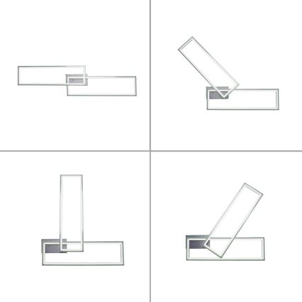 Leuchten Direkt 14635-55 - LED RGB dimmbare Deckenleuchte FELIX LED/34,5W/230V + Fernbedienung