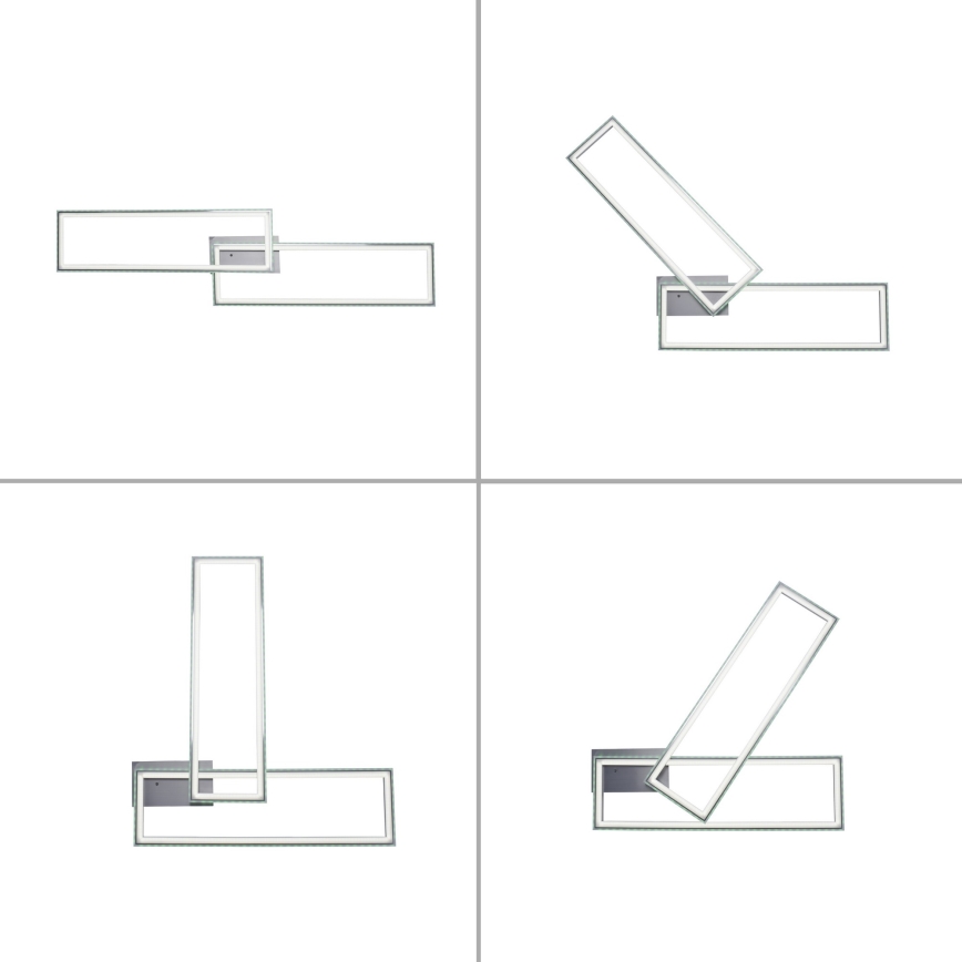 Leuchten Direkt 14635-55 - LED RGB dimmbare Deckenleuchte FELIX LED/34,5W/230V + Fernbedienung