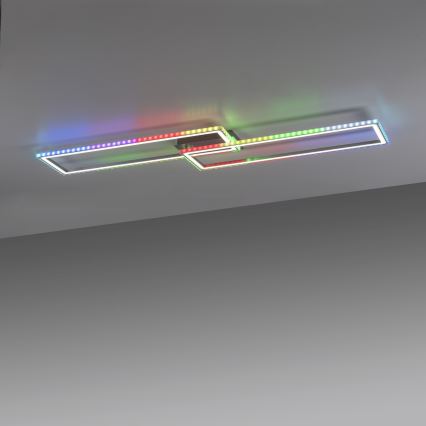 Leuchten Direkt 14635-55 - LED RGB Dimmbare Deckenleuchte FELIX 34,5W/230V