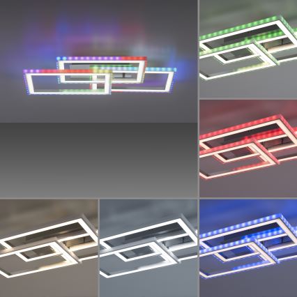 Leuchten Direkt 14636-55-LED RGB Dimmbare Deckenleuchte FELIX LED/35W/230V