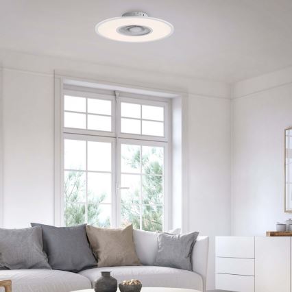 Leuchten Direkt 14642-16 - Dimmbare LED-Leuchte mit Ventilator FLAT-AIR LED/32W/230V 2700-5000K + Fernbedienung