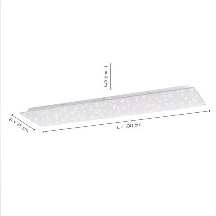 Leuchten Direkt 14672-55 - LED Dimmbare Deckenleuchte SPARKLE LED/18W/230V 2700-5000K + Fernbedienung