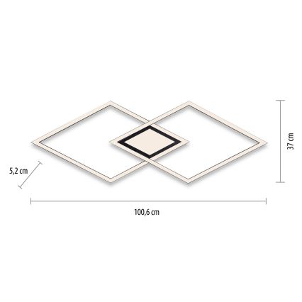 Leuchten Direkt 14695-18 - LED Deckenleuchte ASMIN LED/48W/230V