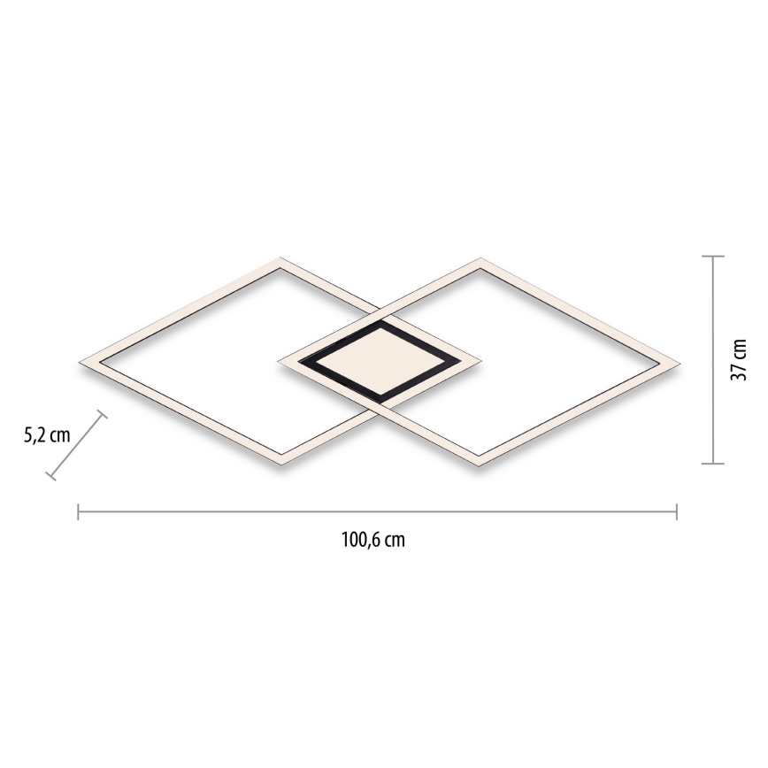 Leuchten Direkt 14695-18 - LED Deckenleuchte ASMIN LED/48W/230V