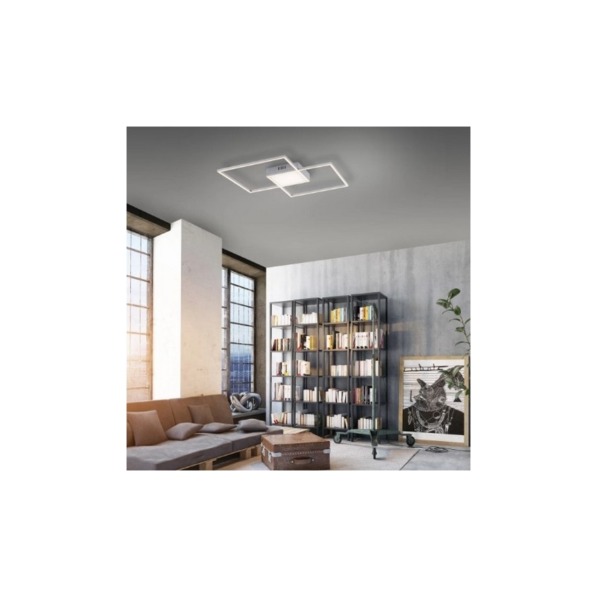 Leuchten Direkt 14712-55-LED Dimmbare Deckenleuchte ASMIN LED/42W/230V + Fernbedienung