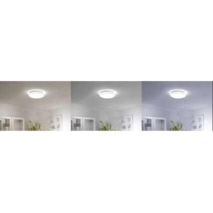 Leuchten Direkt 14742-16 - LED RGB Dimmbare Deckenleuchte JUPI LOLASMART LED/18W/230V Tuya 2700-5000K + Fernbedienung