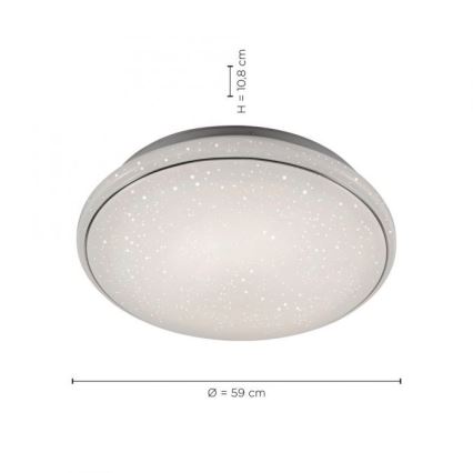 Leuchten Direkt 14744-16 - LED RGB Dimmbare Deckenleuchte JUPI LOLASMART LED/32W/230V + Fernbedienung