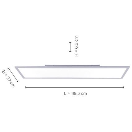 Leuchten Direkt 14753-21 - LED-Anbauplatte FLAT LED/22W/230V