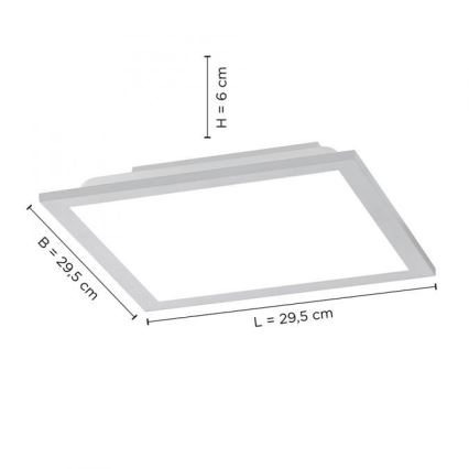 Leuchten Direkt 14754-21- LED Dimmbare Deckenleuchte FLAT LED/20W/230V 2700K-5000K + Fernbedienung