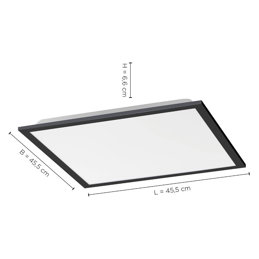 Leuchten Direkt 14755-18 - LED dimmbare Deckenleuchte FLAT LED/28W/230V 2700-5000 K + Fernbedienung