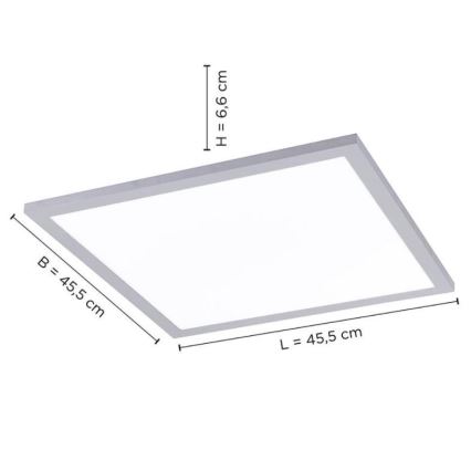 Leuchten Direkt 14755-21- LED Dimmbare Deckenleuchte FLAT LED/28W/230V 2700-5000K + Fernbedienung