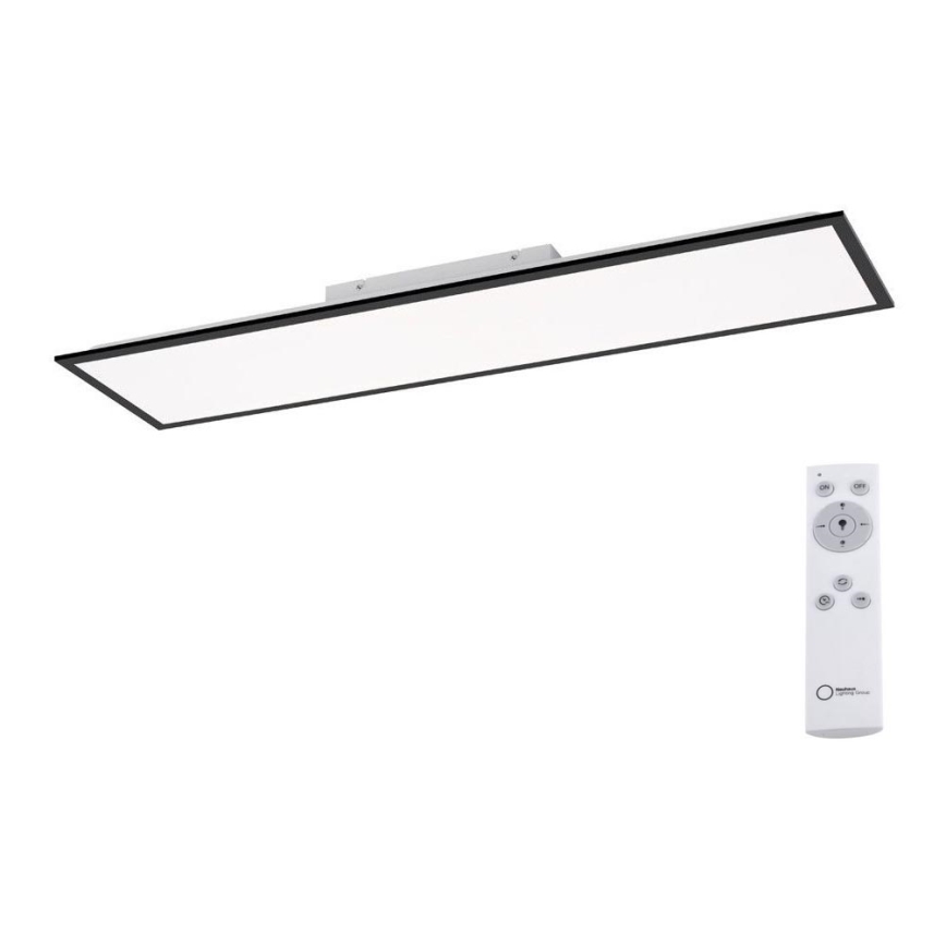 Leuchten Direkt 14757-18 - LED Dimmbares Aufbaupanel FLAT LED/36W/230V 2700-5000K schwarz + Fernbedienung