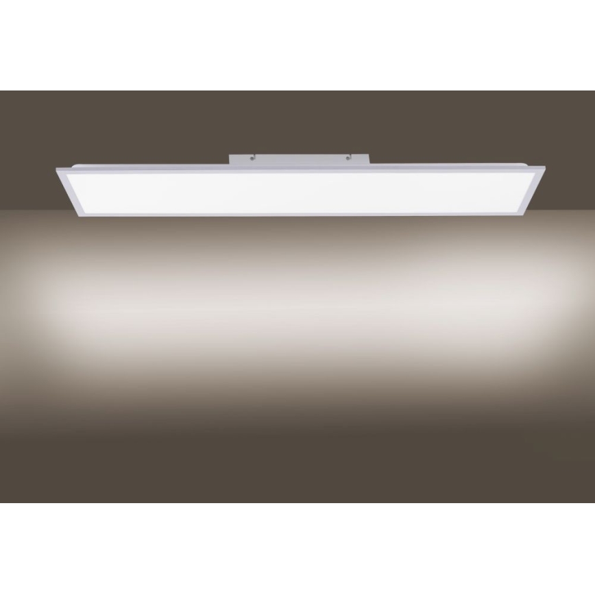 Leuchten Direkt 14757-21- LED Dimmbares Aufbaupanel FLAT LED/36W/230V 2700-5000K silber + Fernbedienung