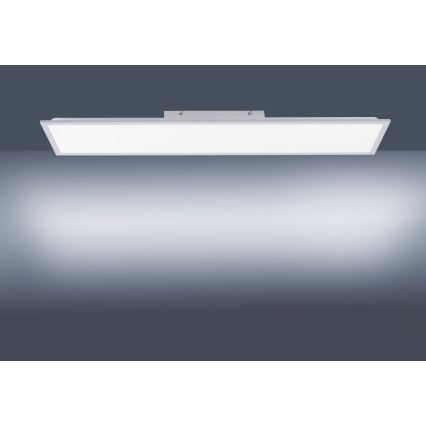 Leuchten Direkt 14757-21- LED Dimmbares Aufbaupanel FLAT LED/36W/230V 2700-5000K silber + Fernbedienung