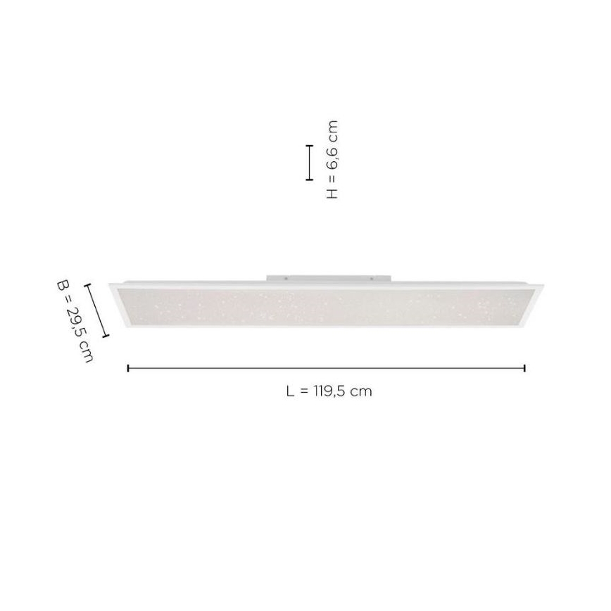 Leuchten Direkt 14762-16 - LED dimmbare Leuchte STARRYFLAT LED/36W/230V + FB
