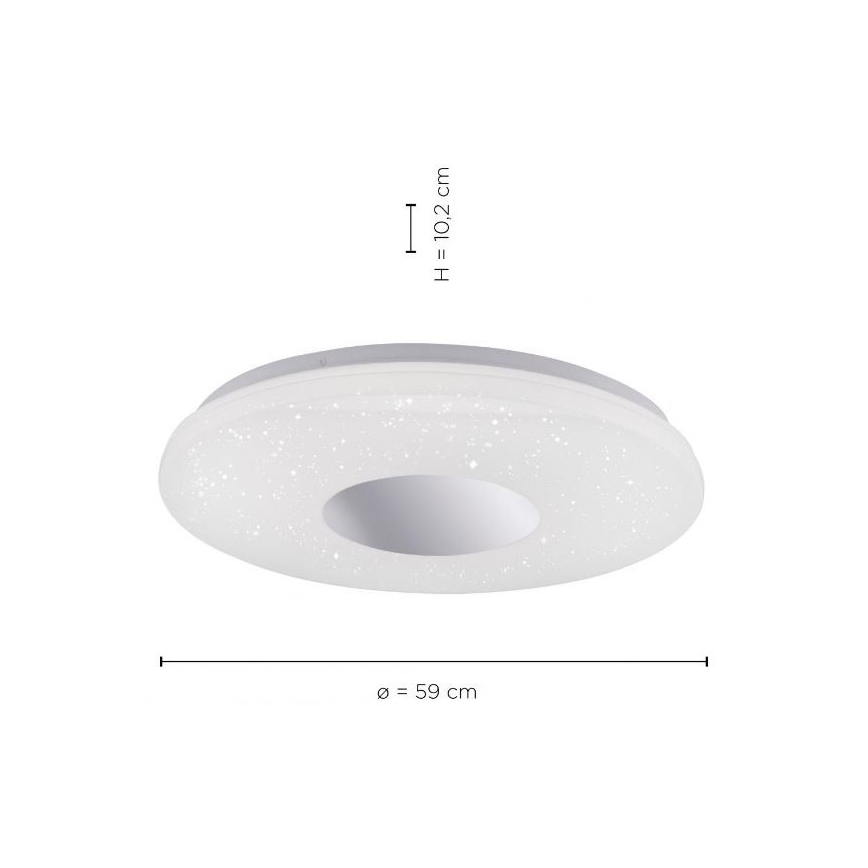 Leuchten Direkt 14822-17 - LED-Badezimmer-Deckenleuchte mit Sensor LAVINIA LED/40W/230V IP44