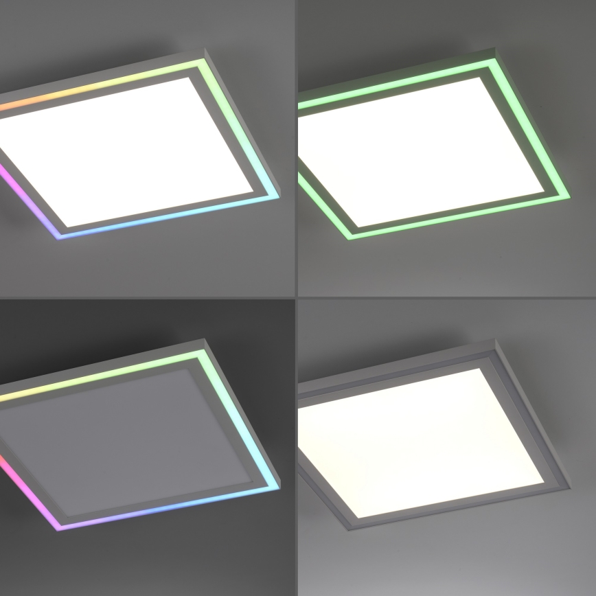 Leuchten Direkt 14900-16 - LED RGB dimmbare Deckenleuchte EDGING LED/24W/230V + Fernbedienung
