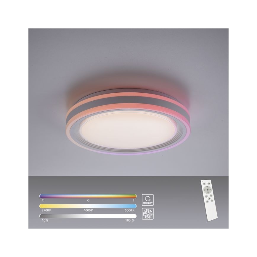 Leuchten Direkt 15152-16 – Dimmbare LED-RGBW-Deckenleuchte SPHERIC LED/18W/230V+Fernbedienung
