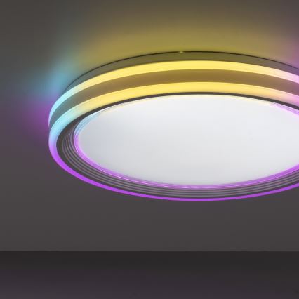 Leuchten Direkt 15154-16 - LED RGB dimmbare Deckenleuchte EDGING LED/39W/230V + Fernbedienung