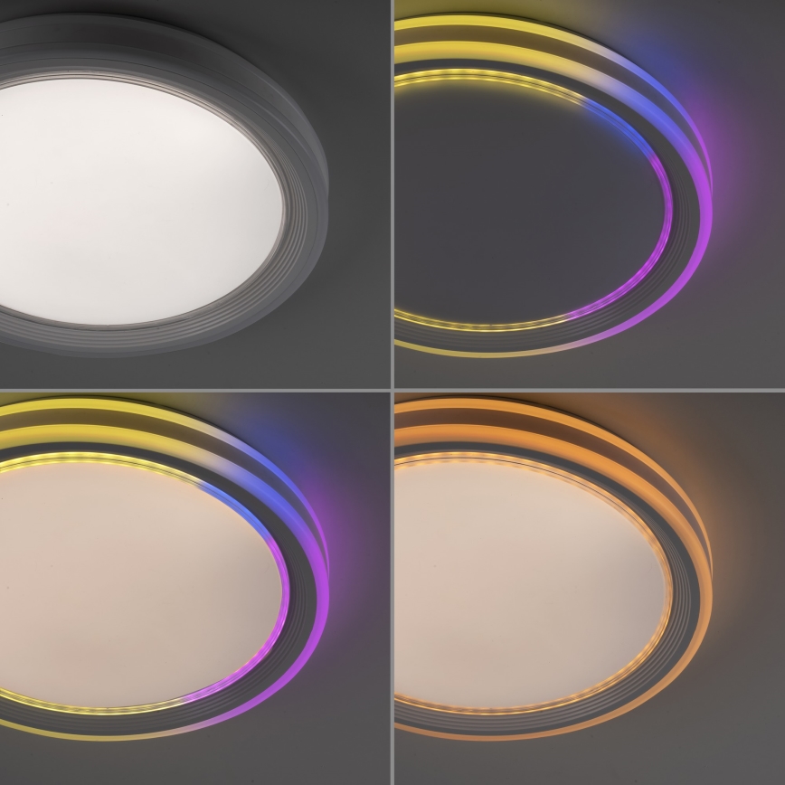 Leuchten Direkt 15154-16 - LED RGB dimmbare Deckenleuchte EDGING LED/39W/230V + Fernbedienung