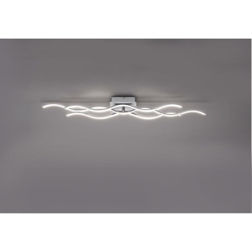Leuchten Direkt 15166-55 - LED Decken-Kronleuchter WAWE LED/28W/230V chrom matt