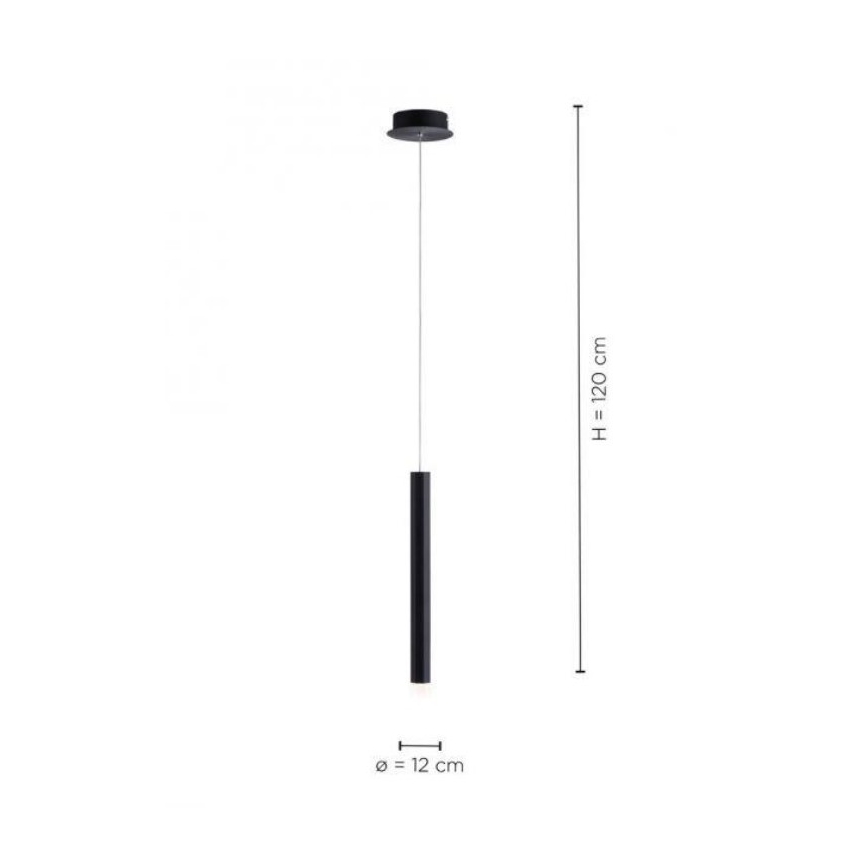 Leuchten Direkt 15202-18 - LED-Kronleuchter an Schnur BRUNO LED/4,8W/230V schwarz