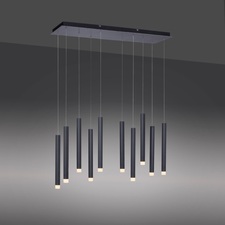 Leuchten Direkt 15206-18 - LED Hängeleuchte 10xLED/4,8W/230V schwarz