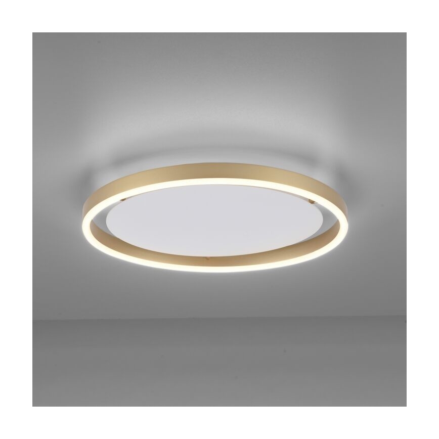 Leuchten Direkt 15391-60 – Dimmbare LED-Deckenleuchte RITUS LED/20W/230V Messing