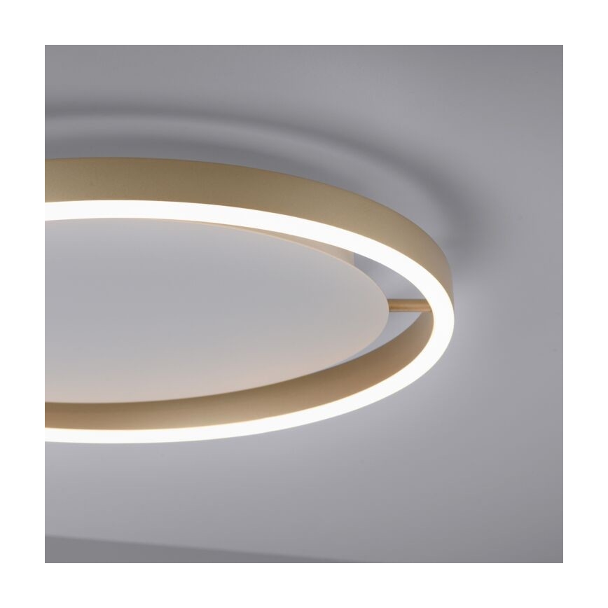 Leuchten Direkt 15391-60 – Dimmbare LED-Deckenleuchte RITUS LED/20W/230V Messing
