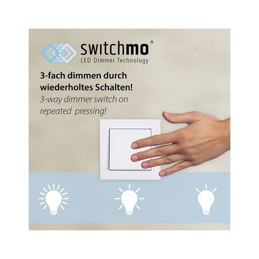 Leuchten Direkt 15391-60 – Dimmbare LED-Deckenleuchte RITUS LED/20W/230V