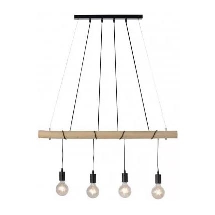 Leuchten Direkt 15505-18 - LED Hängeleuchte an Seil TERO 4xE27/60W/230V