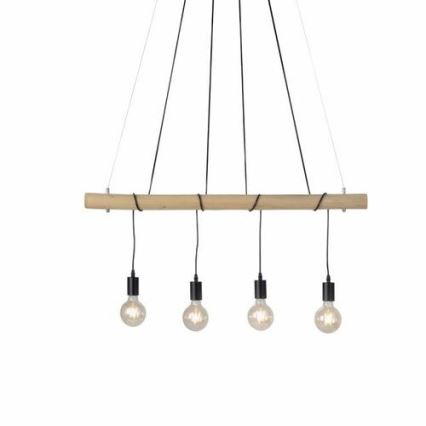 Leuchten Direkt 15505-18 - LED Hängeleuchte an Seil TERO 4xE27/60W/230V