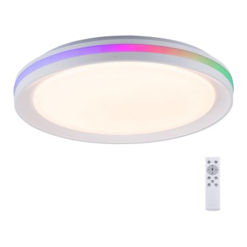 Leuchten Direkt 15544-16 - LED RGB dimmbare Deckenleuchte RIBBON LED/15W/230V + Fernbedienung