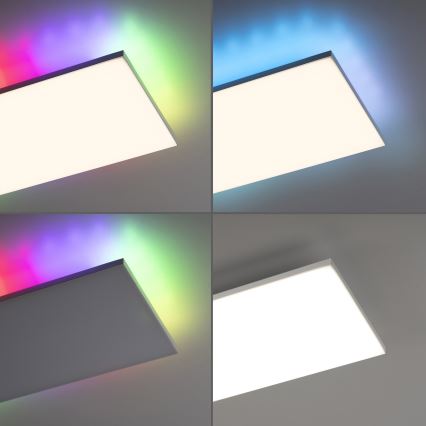 Leuchten Direkt 15562-16 - LED RGB Dimmbare Deckenleuchte CONRAD LED/35W/230V + Fernbedienung