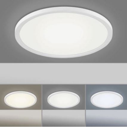 Leuchten Direkt 15571-16 - LED Dimmbare Deckenleuchte FLAT LED/23,5W/230V 2700-5000K + Fernbedienung