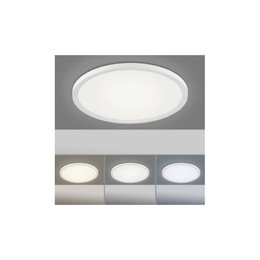 Leuchten Direkt 15571-16 - LED Dimmbare Deckenleuchte FLAT LED/23,5W/230V 2700-5000K + Fernbedienung