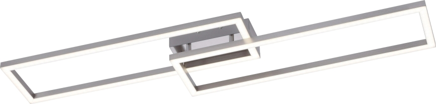 Leuchten Direkt 16430-55 - LED RGBW dimmbare Deckenleuchte MAXI 2xLED/18W/230V 2700-5000K mattchrom + Fernbedienung