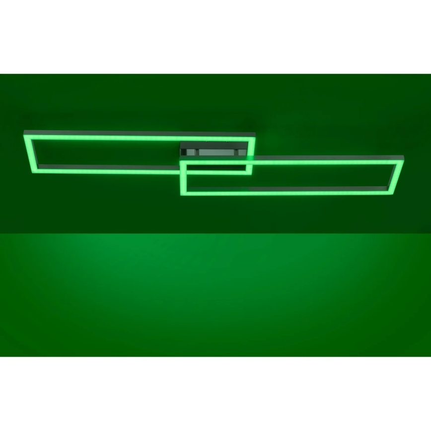 Leuchten Direkt 16430-55 - LED RGBW dimmbare Deckenleuchte MAXI 2xLED/18W/230V 2700-5000K mattchrom + Fernbedienung