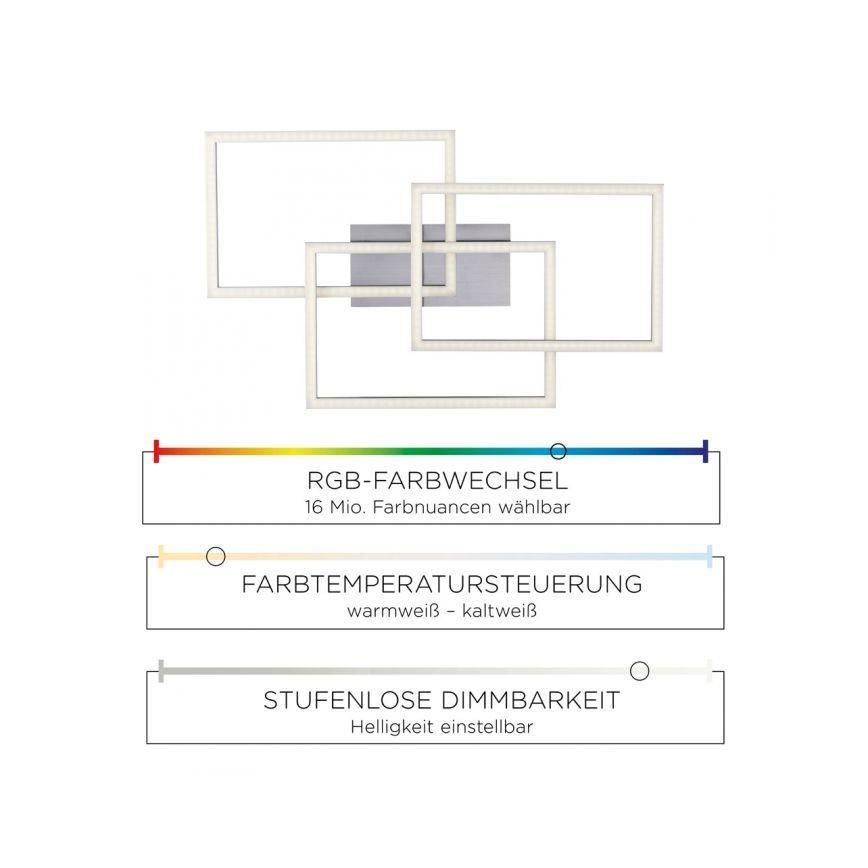 Leuchten Direkt 16431-55 - Dimmbare LED-RGB-Aufbauleuchte MAXI LED/27W/230V + Fernbedienung