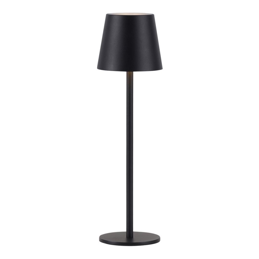 Leuchten Direkt 19250-18 - Dimmbare, aufladbare LED-Outdoor-Tischleuchte EURIA LED/3W/5V 2600 mAh IP54 schwarz