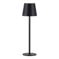 Leuchten Direkt 19250-18 - LED Außen dimmbare wiederaufladbare Tischlampe EURIA LED/3W/5V 2600 mAh IP54 schwarz