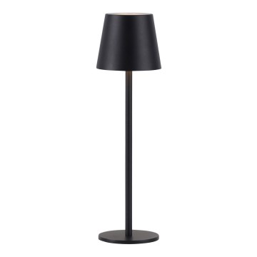 Leuchten Direkt 19250-18 - LED Außen dimmbare wiederaufladbare Tischlampe EURIA LED/3W/5V 2600 mAh IP54 schwarz