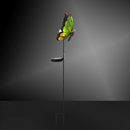 Leuchten Direkt 19704-43 - LED-Solarleuchte SOLAR LED/0,06W/1,2V 600 mAh Schmetterling IP44