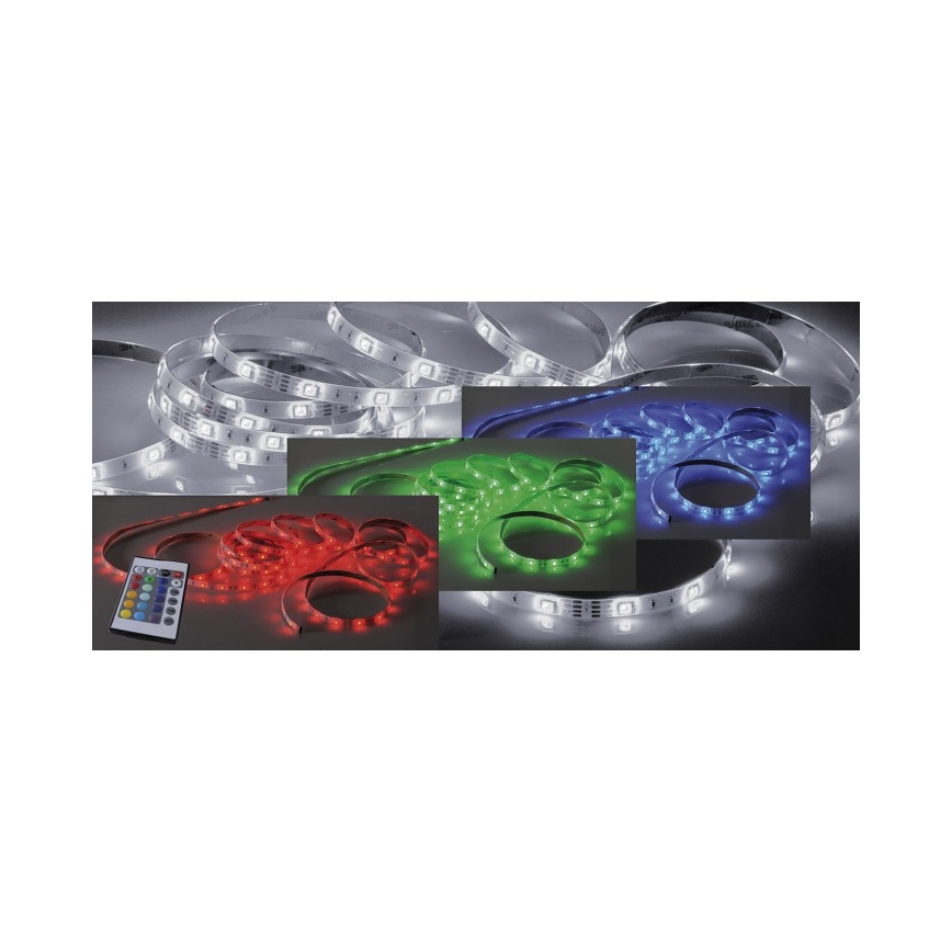 Leuchten Direkt 81219-70 - LED RGB Dimmbare Leiste TEANIA 10m LED/24W/12/230V + Fernsteuerung