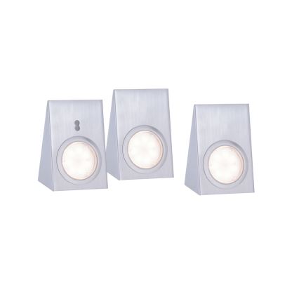 Leuchten Direkt 84111-55-3 - SET 3x LED Möbelbeleuchtung mit Sensor THEO LED/3,6W/230V