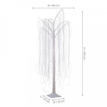 Leuchten Direkt 86143-16 - LED Außendekoration WILLOW LED/3,4W/4,5/230V IP44