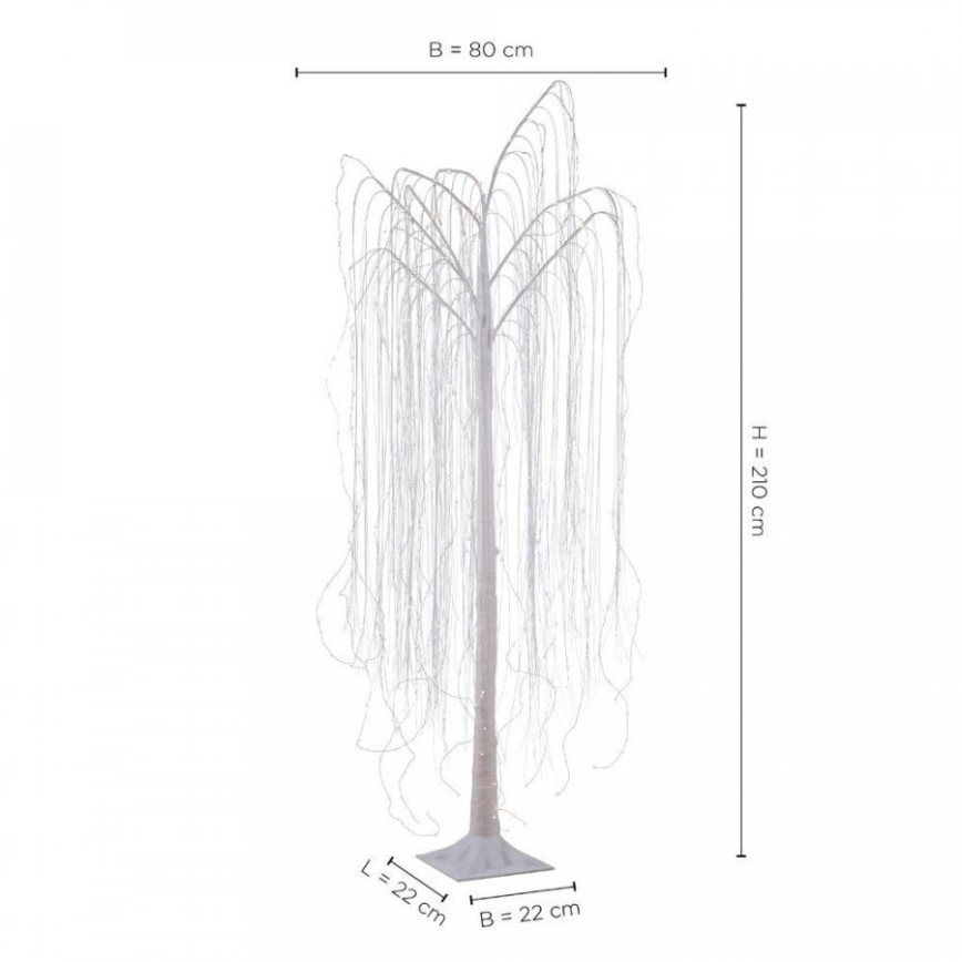 Leuchten Direkt 86143-16 - LED Außendekoration WILLOW LED/3,4W/4,5/230V IP44